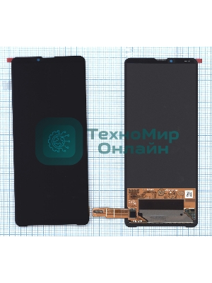 Дисплей для Sony Xperia 10 V в сборе с тачскрином черный orig lcd