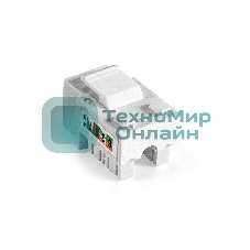 Модуль-вставка Keystone Jack RJ-45 ExeGate KJ-8P8C-U-C5e-90-110 (Кат.5e, неэкранированная, 90 градусов, IDC 110)