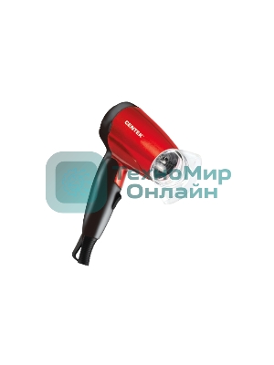 Фен Centek CT-2230 RBL красный/черный, 1200 Вт, компактный