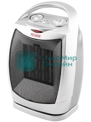 Тепловентилятор Ресанта ТВК-2, серебристый, 900/1800 Вт, 18 м2, термостат, поворот корпуса 67/2/4