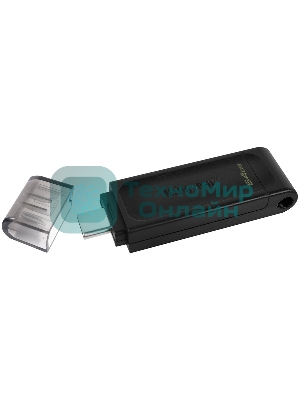 Флешка USB Kingston DataTraveler DT70 (DT70/64Gb), 64Gb, USB Type-C 3.2, R/W 70/45, черный