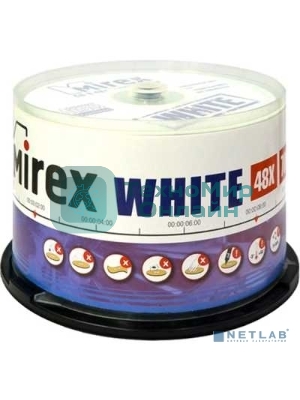 Диск CD-R Mirex 700 Mb, 48х, Cake Box (50), Thermal Print (50/300)