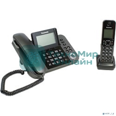 Телефон беспроводной (DECT) Panasonic KX-TGF310RUM, серый металлик