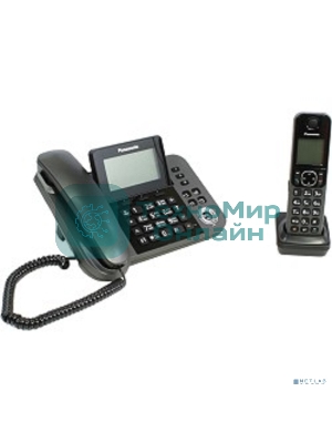 Телефон беспроводной (DECT) Panasonic KX-TGF310RUM, серый металлик