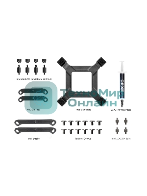 Система охлаждения PCCooler DA360 Pro ARGb Digital BK (300W, 360мм, LED temp., Black, ARGb/Fans: 3x120мм, 75.8CFM, 33.7dBA, 2200RPM/Pump height 57мм, 28dBA, 3000RPM, Rad thickness 27мм/S: 1851, 1700, 1200, 20XX, 115X, AM5, AM4)