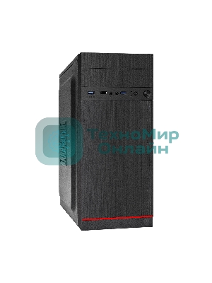 Компьютерный корпус Miditower ExeGate AA-442U2-AA500 (ATX, AA500 8 см, 1*USB+2*USB3.0, аудио, черный)