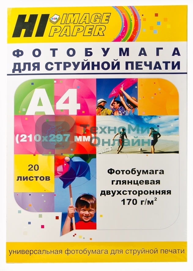 Бумага Hi-Black A21133 глянцевая двусторонняя (Hi-image paper) A4, 170 г/м, 20 л. (DGC170-A4-20)