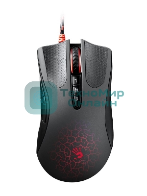 Мышь проводная A4Tech Bloody AL90 Blazing черный, 12000 dpi, USB, кнопки - 8