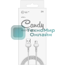 Кабель Redline Candy УТ000021983 micro USB B (m) USB A (m) 1м белый