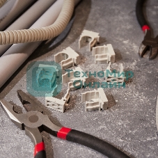 Крепеж-клипса для монтажного пистолета Rexant Ø 16 мм, серая (100 шт/уп)