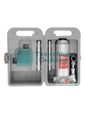 Домкрат гидравлический бутылочный Matrix, 6 т, h подъема 216–413 мм