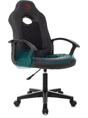 Кресло Бюрократ Zombie 11LT черный, экокожа, 120 кг, механизм качания