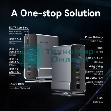 Мультифункциональная док-станция Vention USB Type-C 15 в 1