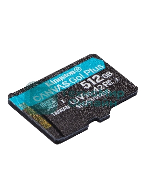 Флеш карта Kingston microSD 512GB microSDXC Class 10 UHS-I U3 V30 Canvas Go Plus 170MB/s