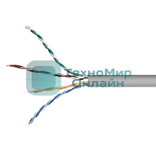 Кабель Cablexpert UPC-5051E-SOL/25, UTP indoor 4x2x0.51, CCA, кат.5е, однож., 25м, серый