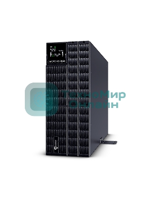 Источник бесперебойного питания/ UPS Сайбер Электро ЭКСПЕРТ-II-10000Р Онлайн, Стойка/Напольный 10000ВА10000Вт. USB/RS-232/SNMP Slot/EPO Relay/ByPass (4 IEC С13);(4) C19; Клеммная колодка (1) (12В /9А·ч. х 16) 4U