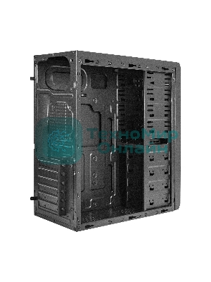 Компьютерный корпус Miditower ExeGate UN-605B Black, ATX, (без БП), 2*USB, Audio, замок блокировки кнопки питания