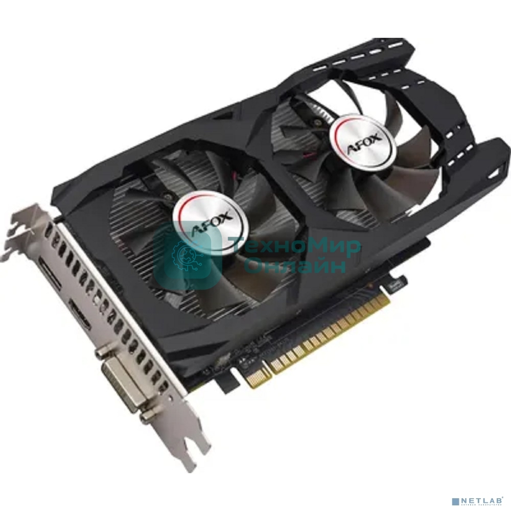 Видеокарта Afox PCI-E 3.0 AF1050TI-4096D5H7-V9 NVIDIA GeForce GTX 1050TI 4Gb 128bit GDDR5 1291/7000 DVIx1 HDMIx1 DPx1 HDCP Ret