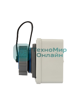 Розетка настенная Rexant влагозащищенная с крышкой 16 А, 2Р+РЕ, IP68