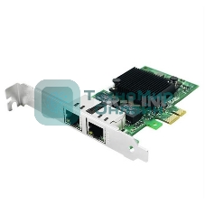 Сетевой адаптер Ethernet LR-LINK 9222HT, Intel I350-AM2, двойной порт RJ45, сетевая карта PCI-Ex1, 10/100/1000 Мбит/с (302472)