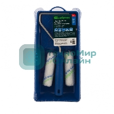 Малярный набор Сибртех для работ с водными красками: кювета 150 мм х 290 мм и мини-валик 110 мм