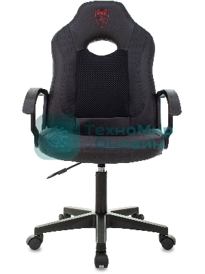 Кресло Бюрократ Zombie 11LT черный, экокожа, 120 кг, механизм качания