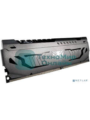 Оперативная память Patriot Viper Steel, DDR4, 8GB, 3200MHz, CL16, DIMM, с радиатором, черный