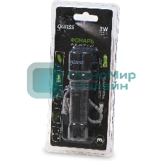 Фонарь ручной Gauss GFL207 черный 3Вт встроенный аккумулятор (GF207)