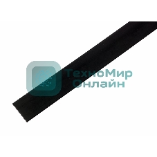 Термоусаживаемая трубка Rexant 13,0/6,5 мм, черная, упаковка 50 шт. по 1 м