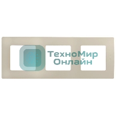 Рамка 3 поста, сл. кость ETIKA