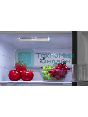 Холодильник Hyundai CS6503FV белое стекло двухкамерный 407/205л морозилка сбоку, No Frost, Side by Side