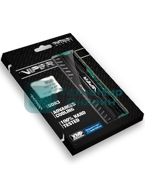 Оперативная память Patriot Viper 3, DDR3, 16GB (2x8 GB), 1600 MHz, CL10, DIMM, радиатор, черный