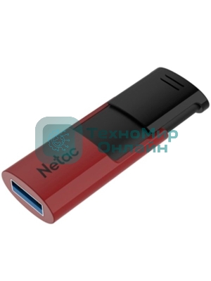 Флешка USB Netac U182 NT03U182N-256G-30RE, USB 3.0 256Gb, retail version, черный/красный