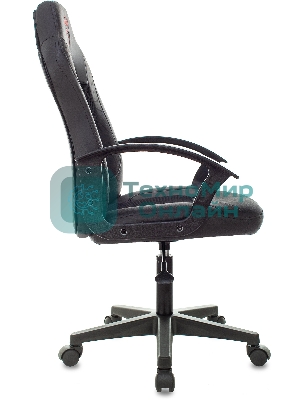 Кресло Бюрократ Zombie 11LT черный, экокожа, 120 кг, механизм качания