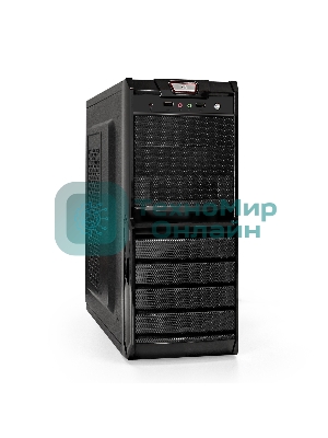 Компьютерный корпус Miditower ExeGate XP-329S-UNS450 (ATX, БП UNS450 с вент. 12см, 2*USB, аудио, черный)