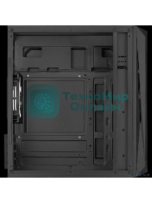 Компьютерный корпус Aerocool/Formula CS-107 черный без БП mATX 1x120мм 1xUSB 2.0 1xUSB 3.0 audio