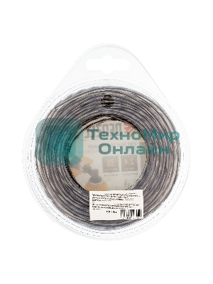 Леска для триммеров Denzel двухкомпонентная квадратная витая 2.4ммх15м extra cord