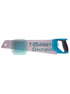 Ножовка по дереву Gross PIRANHA, усил.трапецев.полотно,500 мм,11-12TPI,зуб3D,кален.зуб,2-комп.рук.