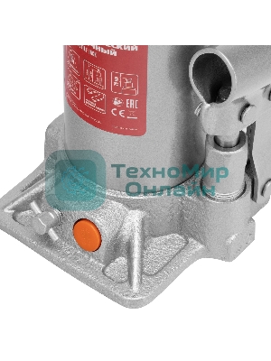 Домкрат гидравлический бутылочный Matrix, 6 т, h подъема 216–413 мм