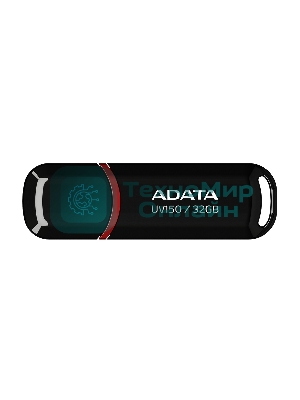 Флешка USB ADATA UV150 (AUV150-32G-RBK), 32Gb, USB 3.0, R/W 100/30, черный