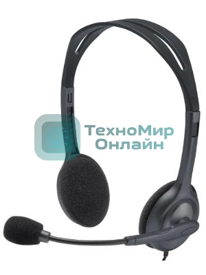 Гарнитура проводная Logitech Headset H111 Stereo grey (981-000594/981-000593/981-000588)