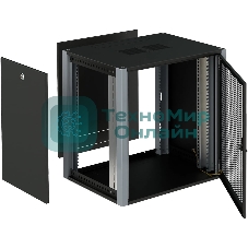 Шкаф коммутационный Sysmatrix (WP 6612.930) настенный 12U 600x600 мм пер. дв. перфор. 2 бок. пан. 60 кг серый 24 кг IP20