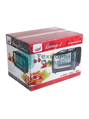 Мини-печь Великие реки Днепр-1, черный, 3200 Вт, 30 л, 2 конфорки