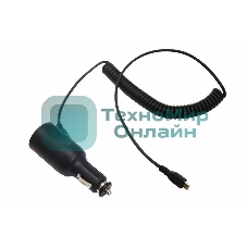Автозарядка с индикатором Rexant microUSB (АЗУ) (5 V, 2000 mA) шнур спираль до 2 м