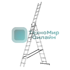 Трехсекционная промышленная лестница Rexant 3x8