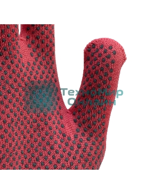 Перчатки в наборе Palisad 4 пары, цвета в ассортименте, ПВХ точка, L