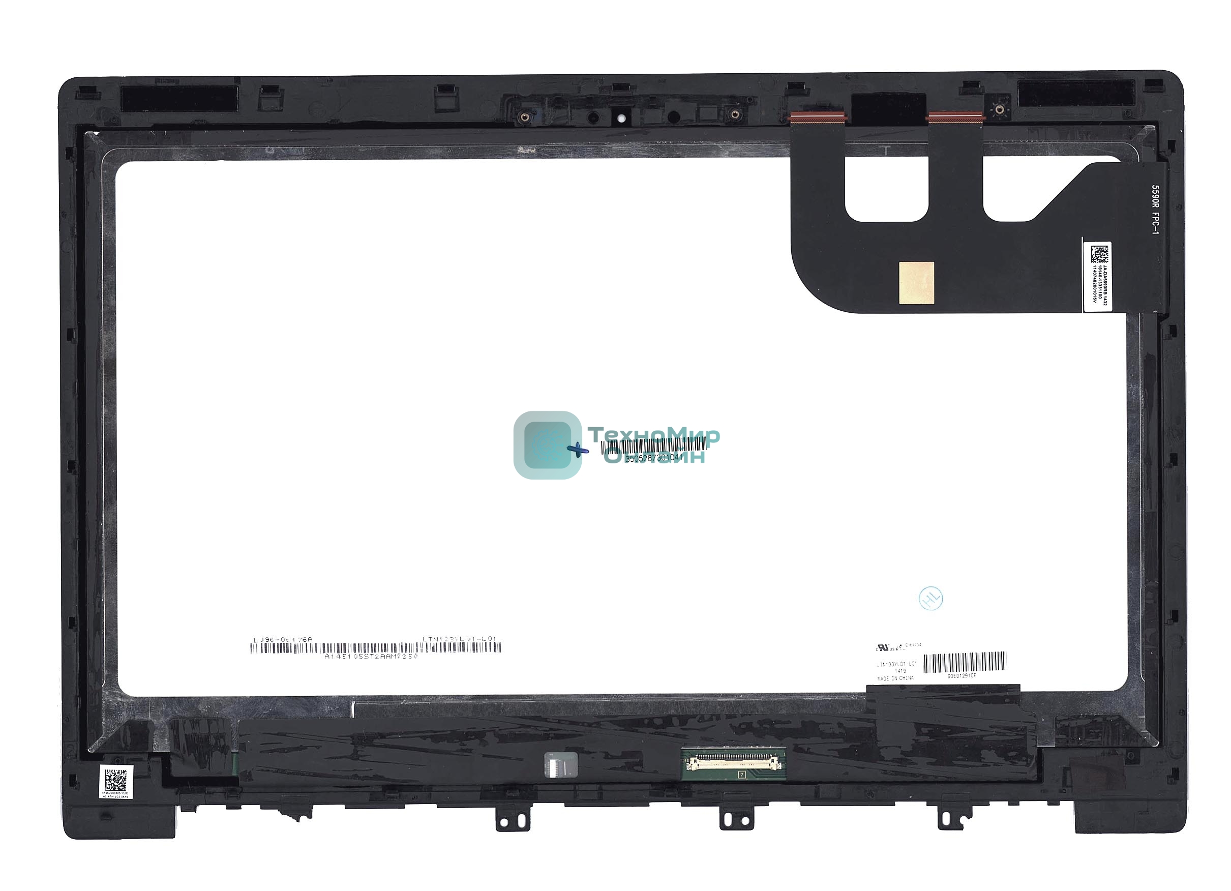 Модуль (матрица + тачскрин) для Asus ZenBook UX303 QHD+ черный с рамкой