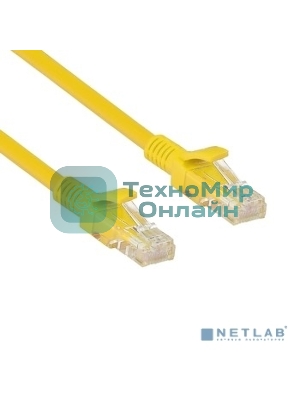 Патч-корд ExeGate UTP-RJ45-RJ45-5e-5M-YL, UTP, cat.5e, 5м, желтый