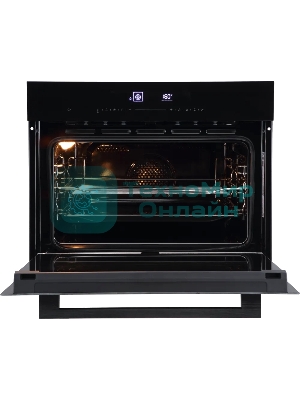 Встраиваемый духовой шкаф Kuppersberg KHT 616 Black компактный, ШхВхГ: 59.5х45.4х56.5 см, 50 л, А+, гидролизная очистка, черный