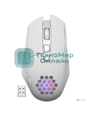 Мышь беспроводная Defender Glory GM-514 белый, 3200 dpi, радиоканал, USB, кнопки - 7